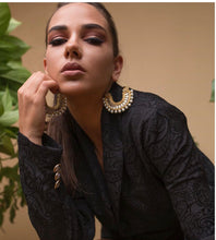 Load image into Gallery viewer, Kundan Hoops