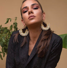 Load image into Gallery viewer, Kundan Hoops