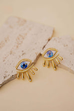 Load image into Gallery viewer, Ocean eyes earrings
